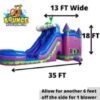 20 foot water slide