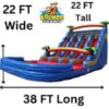 big kahuna water slide -20ft water slide